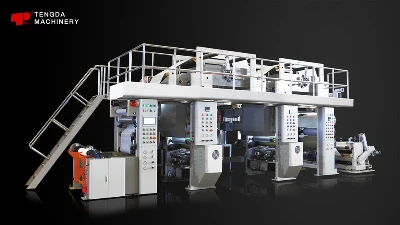 Machine de gaufrage et de revêtement de papier à rouler